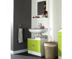 Galet Meuble Sous Lavabo 60Cm Vert Pomme 2 Portes - Objet à poser