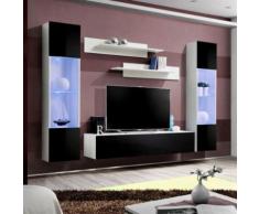 paris prix - meuble tv mural design 'fly iii' 260cm noir & blancparis prix - meuble tv mural design 'fly iii' 260cm noir & blanc - autres
