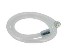 Neptune - Flexible De Douche Tressé Blanc Transparent - 1,5 M - Accessoires salles de bain et WC