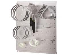 Porte untensiles professionnel mural/Panneau mural - Longueur 600 mm - Accessoires de rangement