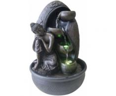 Zen Light - Fontaine d'intérieur LED bouddha Krishna - Objet à poser