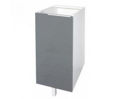 Caisson Porte Bas 30 Cm Gris Haute Brillance - Objet à poser