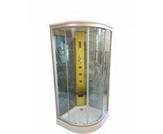 CABINE DE DOUCHE HYDROMASSANTE 100 x 100 cm SPA BAIN HYDROMASSAGE Hollywood - Installations salles de bain