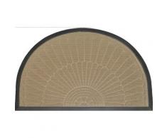 tapis d'entrée 45x75 cm antidérapant demi lune - Linge de lit