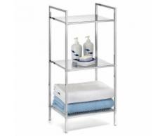 Étagères salle de bains MATIS chromé 3 tablettes - Étagère