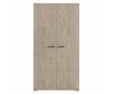 Armoire 2 portes battantes - ETRA - L 110 x l 58 x H 210 - Armoire