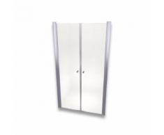 Porte de douche hauteur 185 cm - largeur réglable - Installations salles de bain