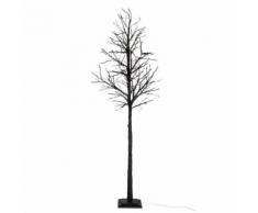 Paris Prix - Arbre Déco Défeuillé à Led nu 300cm Noir - Plantes artificielles