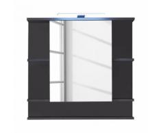 Meuble Salle de Bain Miroir Armoire Murale Graphite LxHxP 72x76x20 cm - Meubles de salle de bain