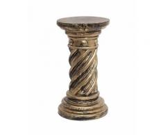 SELLETTE dorée torsadée en résine - 55 cm - Objet à poser