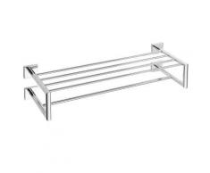 Etagère, Rack porte-serviette en chrome 65,5cmx 16cm x 22,5cm - Accessoires salles de bain et WC