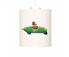 Suspension Ours En Voiture Lilipouce Vert 20 cm - Suspensions et plafonniers