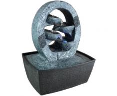 Zen'light cascade fontaine d'intérieur charbon et noir 20 x 15 x 26 cm - Accessoires de rangement