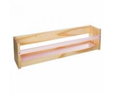 Paris Prix - étagère Enfant En Bois livres 55cm Rose - Étagère