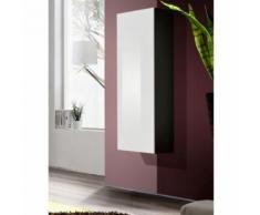 Paris prix - vitrine murale design 'fly i' 126cm blanc & noir - Vaisseliers