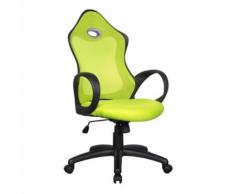 Chaise de bureau Racing pivotante verte/noire - Sièges et fauteuils de bureau