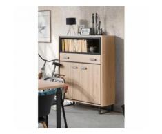 Buffet haut, bar, bibliothéque, argentier, SOLO design 2 portes et 1 tiroir. Idéal pour votre salon ou salle à manger - Buffets