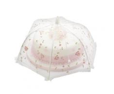 kitchen craft sweetly does it cloche à gâteau en forme de parapluie rose ancien 35 cm - Accessoires de rangement