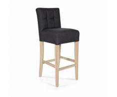 Chaise de bar capitonnée 75cm Pauwel - Couleur - Gris anthracite - Tabourets