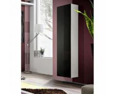 Paris prix - vitrine murale design 'fly i' 170cm noir & blanc - Vaisseliers