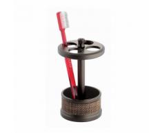 InterDesign Twillo, Porte-brosse à dents pour les coiffeuses de salle de bain - Bronze - Accessoires de bain
