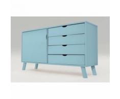 Buffet scandinave viking bois, Couleur: Bleu Pastel - Buffets