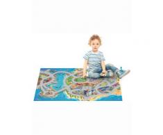 Tapis enfant antidérapant jeu circuit CONNECTE MER Undefined par House Of Kids 100 x 150 cm - Tapis et paillasson