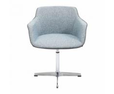 Chaise pivotante grise Boston Kare Design - Chaise