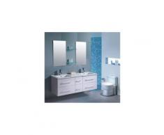 Le Lagon Blanc : Ensemble salle de bain, 2 vasques et 2 miroirs - Installations salles de bain