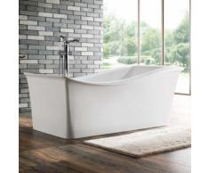 Baignoire ilot rectangulaire - acrylique blanc - 170x80 cm - sidney - Installations salles de bain