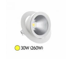 Spot Led escargot COB 30W (260W) encastrable orientable Blanc chaud - Équipements électriques pour luminaire
