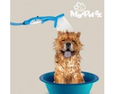 Pommeau de douche-brosse pour animaux de compagnie - Massage à Main Douche Intérieure et Extérieure - Accessoires salles de bain et WC