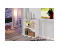 Petite étagère bibliothèque rayonnage meuble de salle de bain ou de bureau BLANC - Étagère