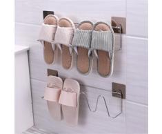Pantoufle de stockage Organisateur Support mural pour rack Chaussures Chambre Salle de bain Kiliaadk597 - Boite de rangement