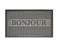 tapis d'entrée 45x75 cm antidérapant bonjour - Linge de lit