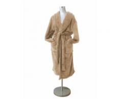 Peignoir de bain MICROFIBRE sable, taille L - Linge de bain