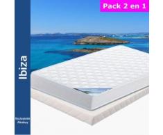 Ibiza - Pack Matelas + Tapissier 80x190 - Ensembles matelas et sommier