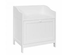 SoBuy® FSR51-W Meuble à chaussures Banc de Rangement Meuble d'Entrée Commode à Chaussures avec porte -Blanc - Armoire