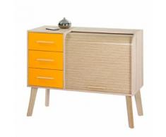 Meuble d'entrée à rideau, 3 tiroirs - ARKOS n°8 - Commodes