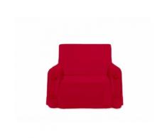 Housse de fauteuil en coton PANAMA rouge - Textile séjour