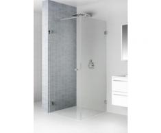 Porte battante de douche universelle RIHO SCANDIC S201 80x90x200 cm en verre clair - Installations salles de bain