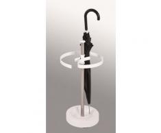 Porte Parapluie Acier Optique Inox Blanc - Objet à poser