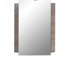 Armoire Murale Miroir Chêne de San Remo Claire/Blanc LxHxP 60 x 80 x 15 cm - Meubles de salle de bain