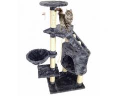 Perchoir pour Chat, Arbre à Chat, 120 cm, 5 perchoirs, Gris, Matériau: MDF - Objet à poser
