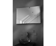 Miroir de salle de bain Bella à piles éclairage DEL avec cordelette k24 - Miroir