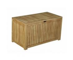 Coffre de rangement en acacia FSC 90x45x50cm 202L JARDIN SECRET beige - Bancs