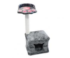 Arbre à chat - Gris - Accessoires pour animaux - Objet à poser