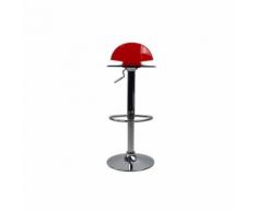 Tabouret de bar / cuisine design en plexiglas rouge transparent ORION - Tabourets