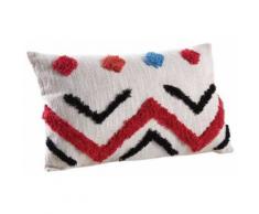 Coussin rectangulaire en coton tufté - Textile séjour