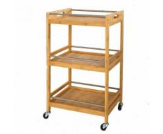 SoBuy® Chariot de cuisine, salle de bains roulant,Desserte de service FKW15-N FR - Dessertes de rangement